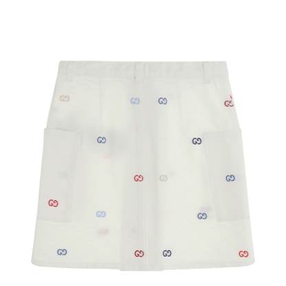 MAYFEYR - Gucci - Cotton Denim Jacquard Skirt - 856226XDDFC
