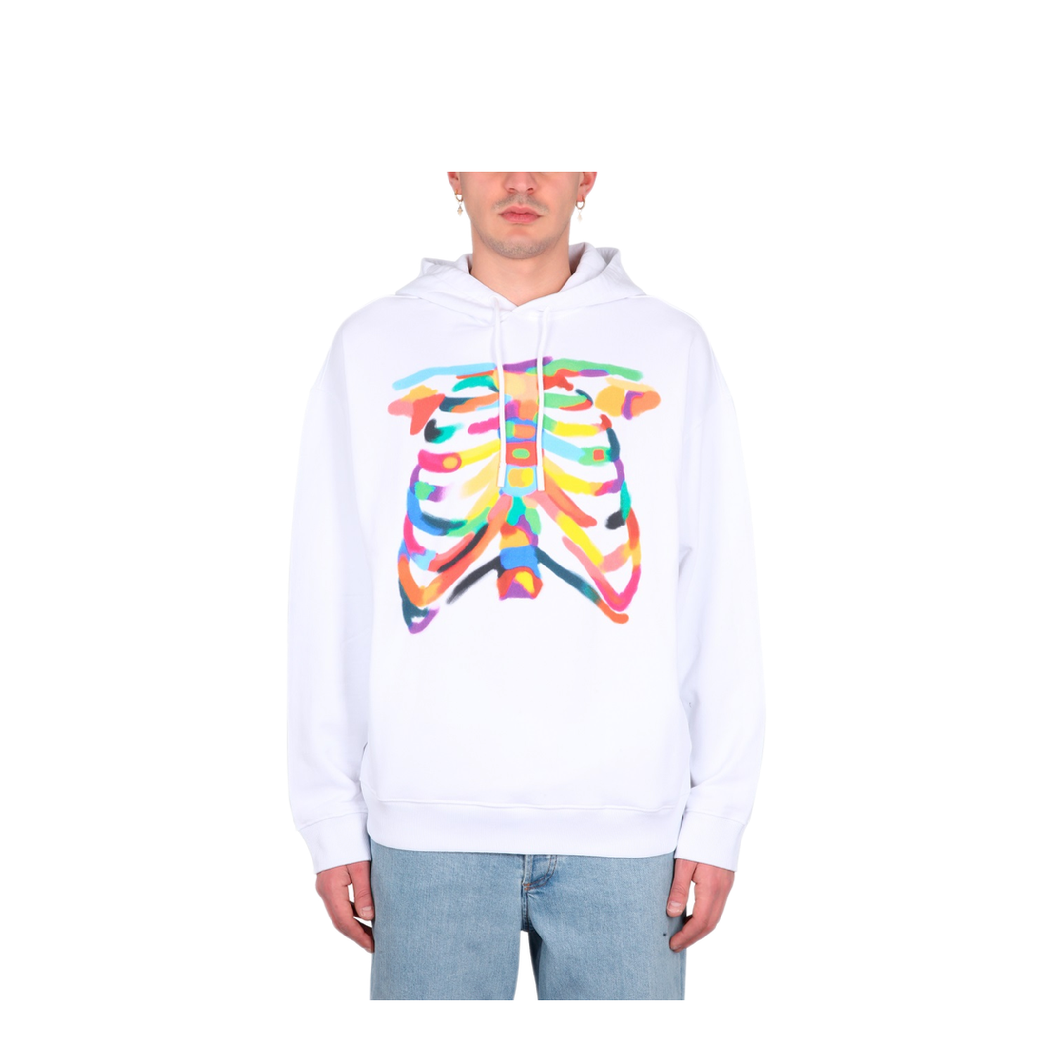 MAYFEYR - MARCELO BURLON COUNTY OF MILAN - Rib Cage Sweatshirt - CMBB106S23FLE0040184