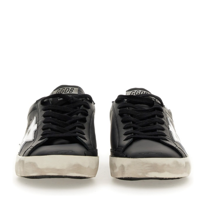 Super-Star Black White Leather