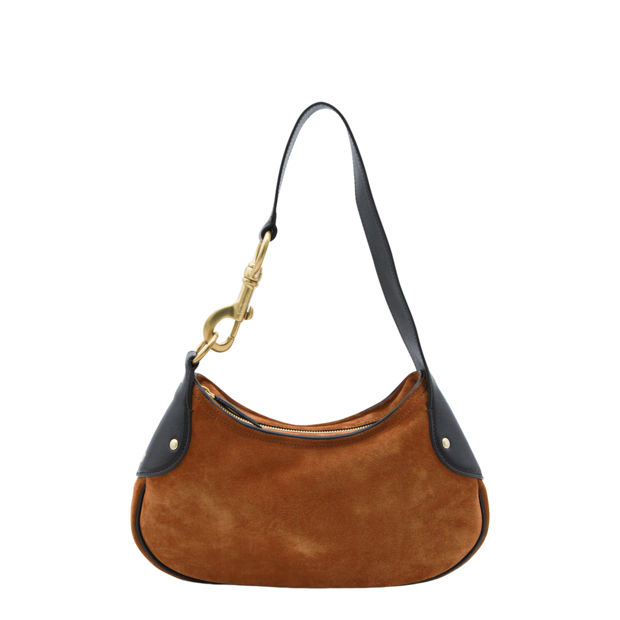 Hackney Small Suede Shoulder Bag - Vintage Oak