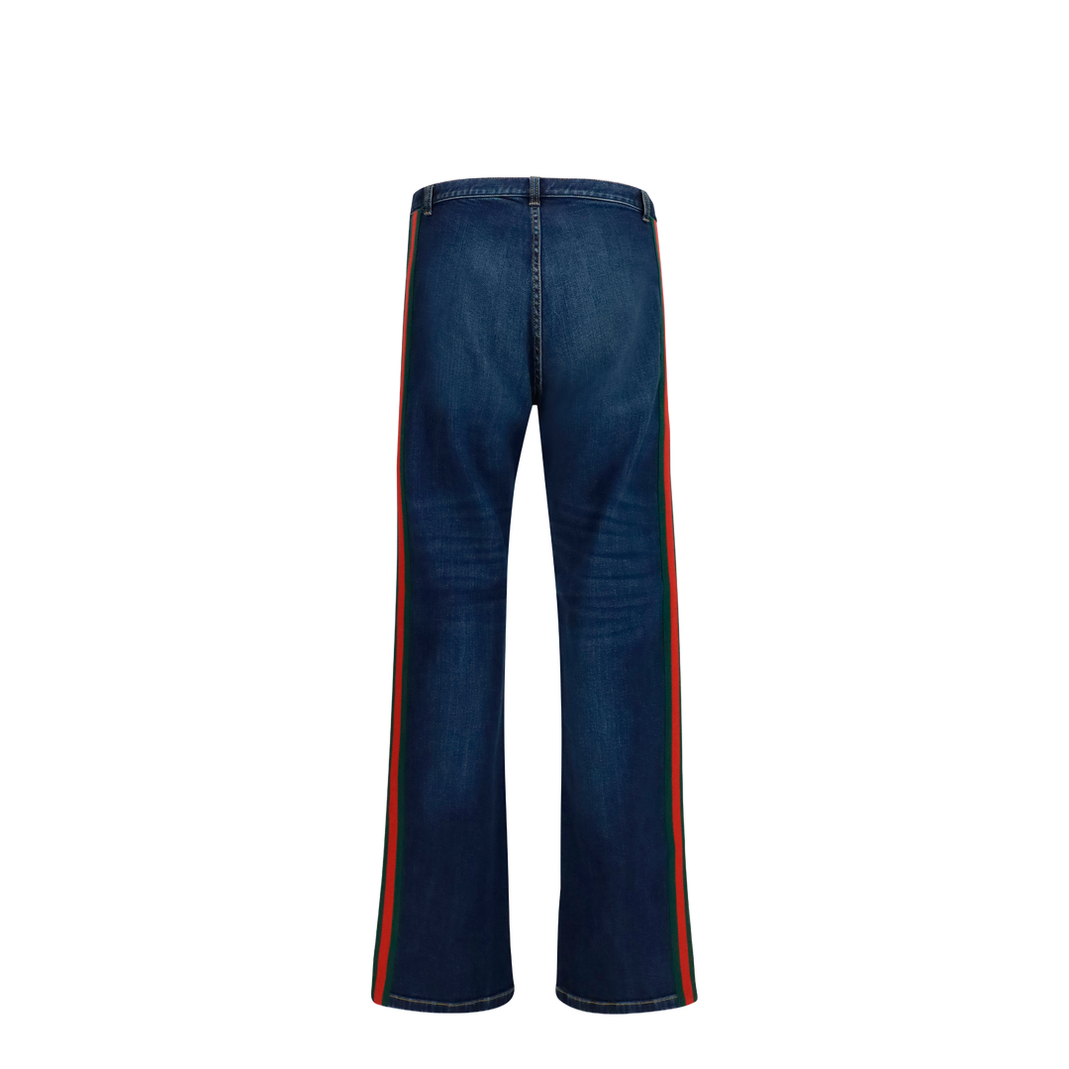 MAYFEYR - Gucci - Cotton Jeans With Web Stripe - 875555XDDH0