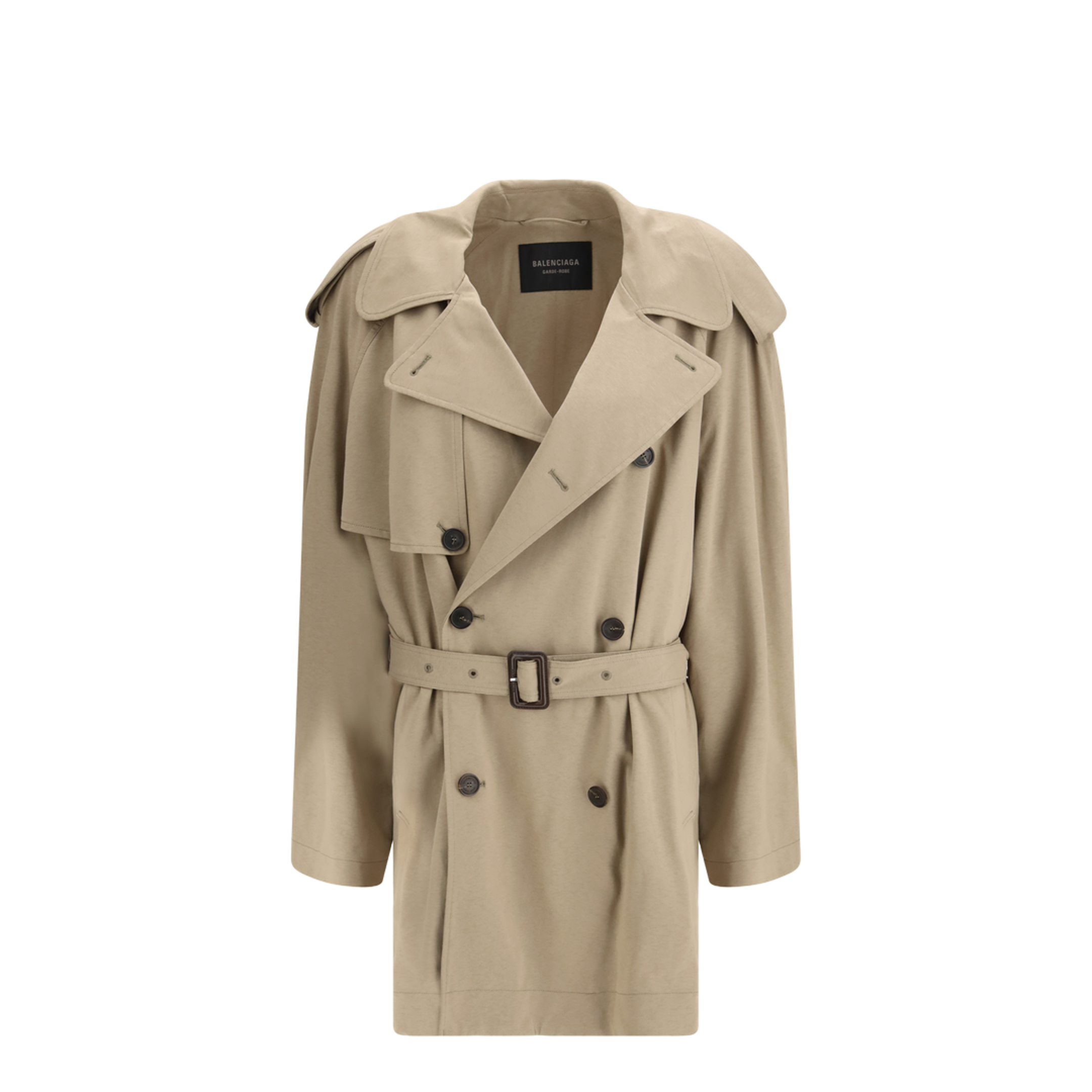 MAYFEYR - Balenciaga - Belted Double-Breasted Trench Coat - 862426TSVC1