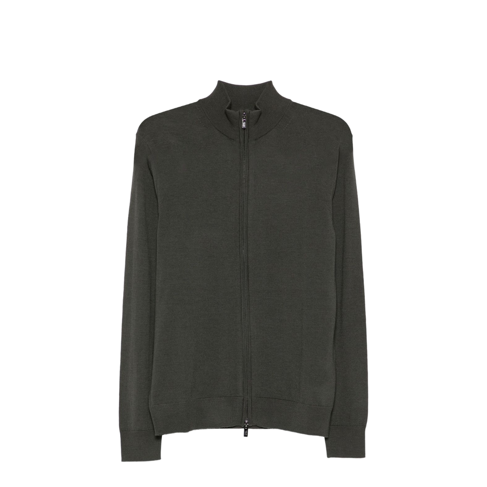 High Neck Zip Fastening Sweater