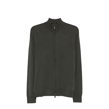High Neck Zip Fastening Sweater