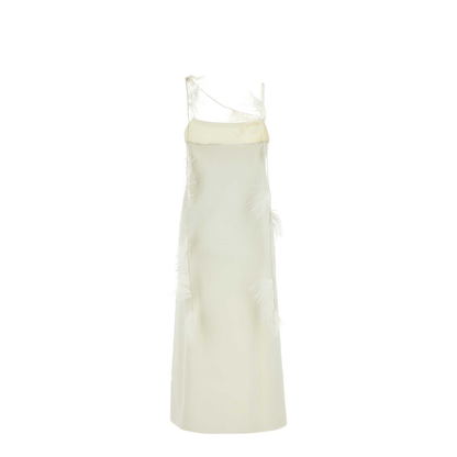 Ivory Viscose Blend Dress