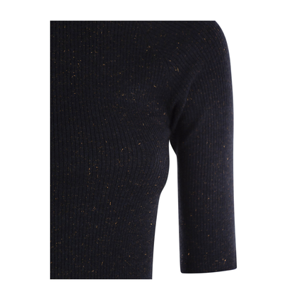 Sparkling Ribbed Cashmere Sweater