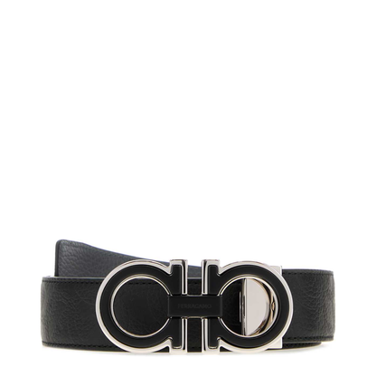 MAYFEYR - Ferragamo - Double Adjust Black Leather Belt - 67A254790422NERDARRAI