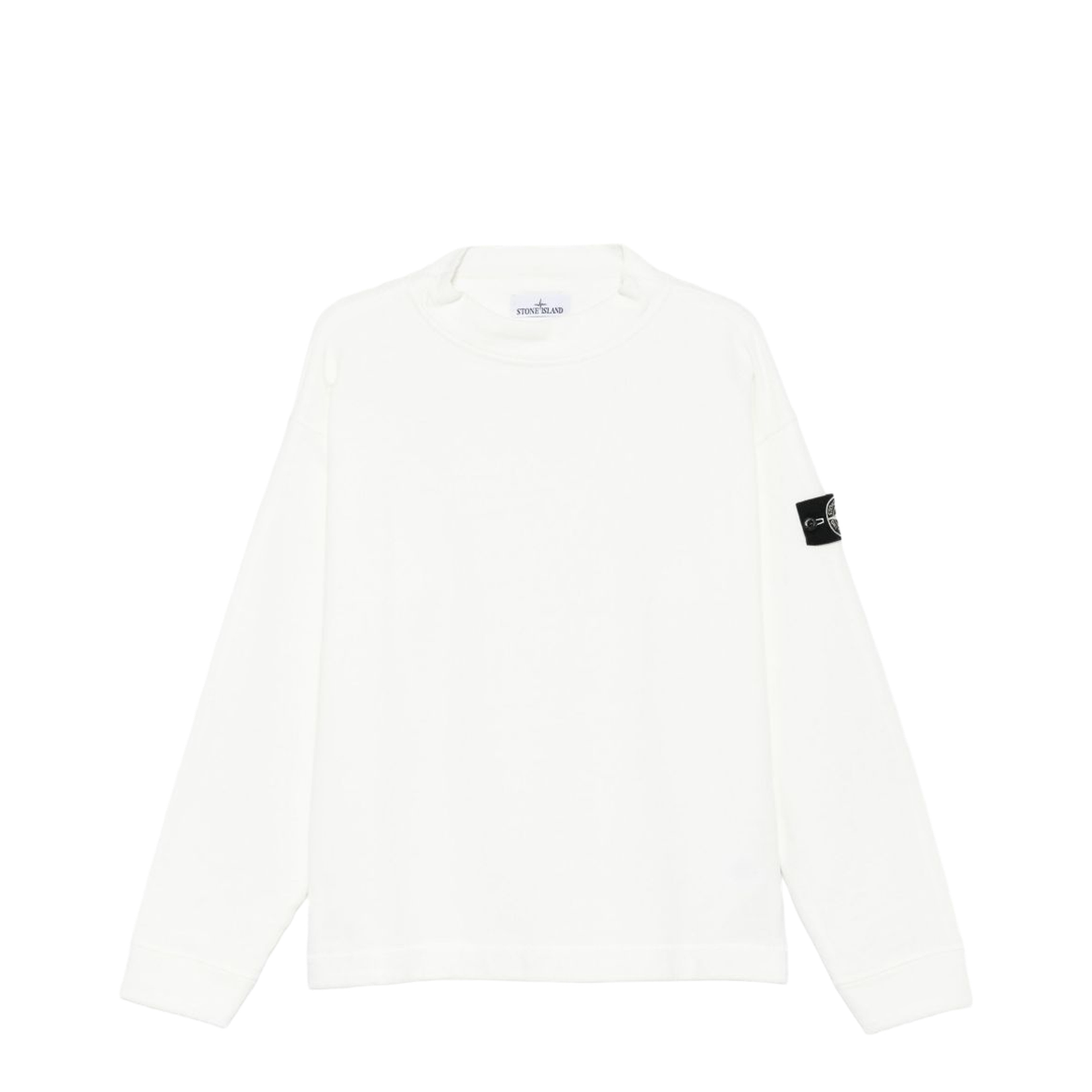 Knit-Look Cotton Sweatshirt