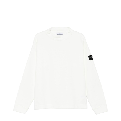 Knit-Look Cotton Sweatshirt