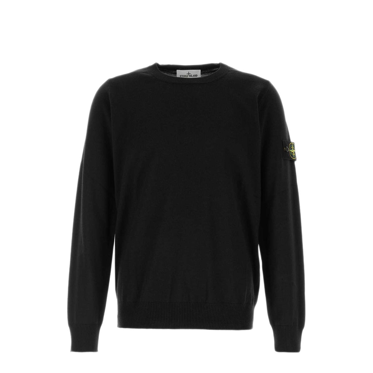 MAYFEYR - Stone Island - Crew Neck Black Wool Sweater - L2S155100071S00C4V0029