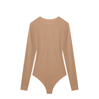 MAYFEYR - Mm6 Maison Margiela - Skin-Tone Bodysuit In Lycra Jersey - S52NA0075S20518131