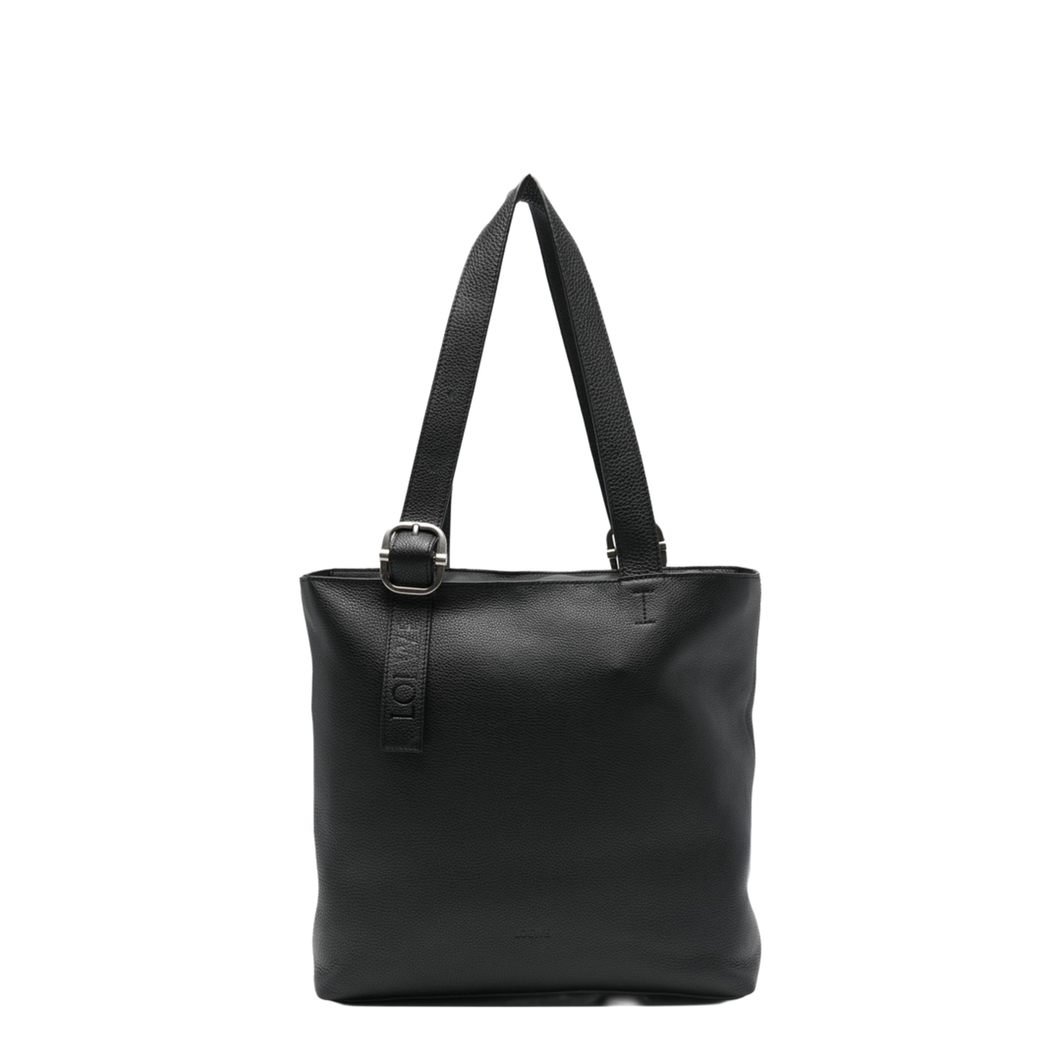Loop Calfskin Tote - Black