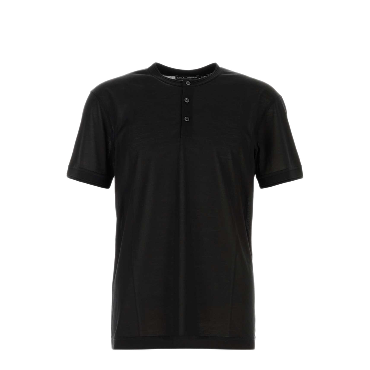 MAYFEYR - Dolce & Gabbana - Black Silk T Shirt - G8QK3TG7P0FN0000