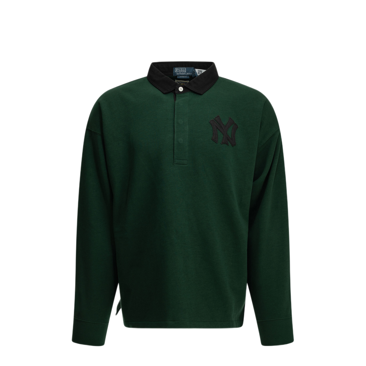 MAYFEYR - Polo Ralph Lauren - New York Yankees Button Down Polo Shirt - 710B27175001MOSSAGATE