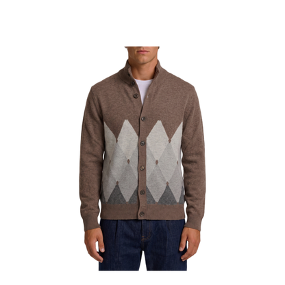 MAYFEYR - BALLANTYNE - Cashmere Diamond Cardigan - B2K1467K0A894547