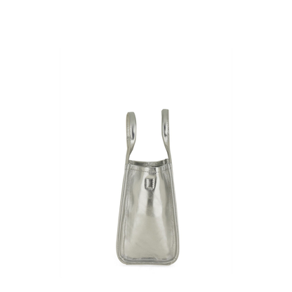 The Metallic Leather Small Tote