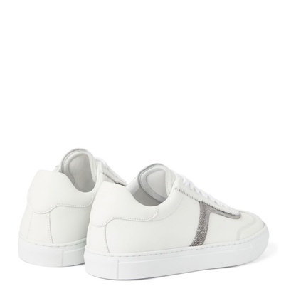 Stylish White Lace-Up Sneakers