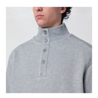 MAYFEYR - Entire Studios - Grey Cotton Buttoned Sweater - ESSS26TO02012UCO6236