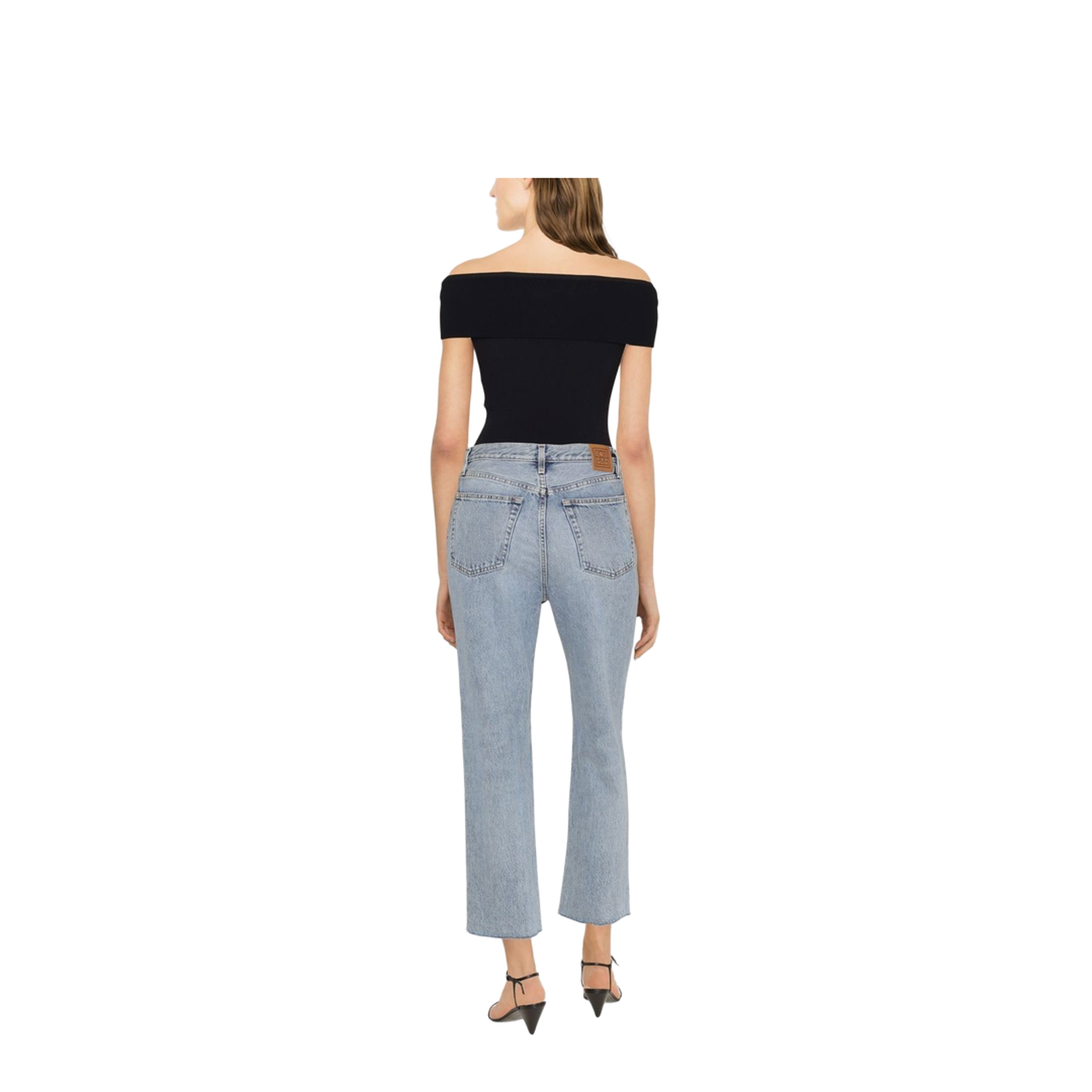 Classic-Cut Cropped Jeans