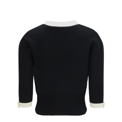 MAYFEYR - Valentino - Bicolor V-Neck Cardigan - 9B3KA16CAAJ