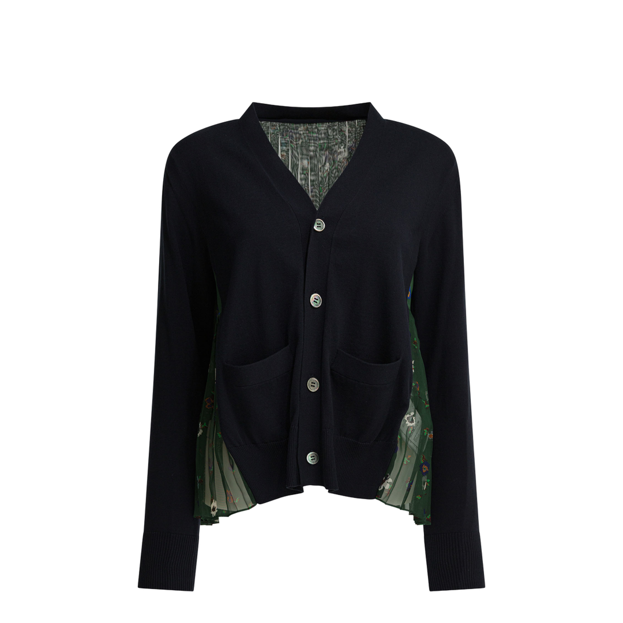 MAYFEYR - Sacai - Cardigan With Floral Print - 26-08388213