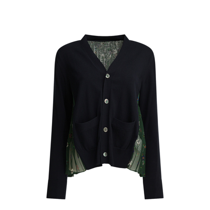 MAYFEYR - Sacai - Cardigan With Floral Print - 26-08388213