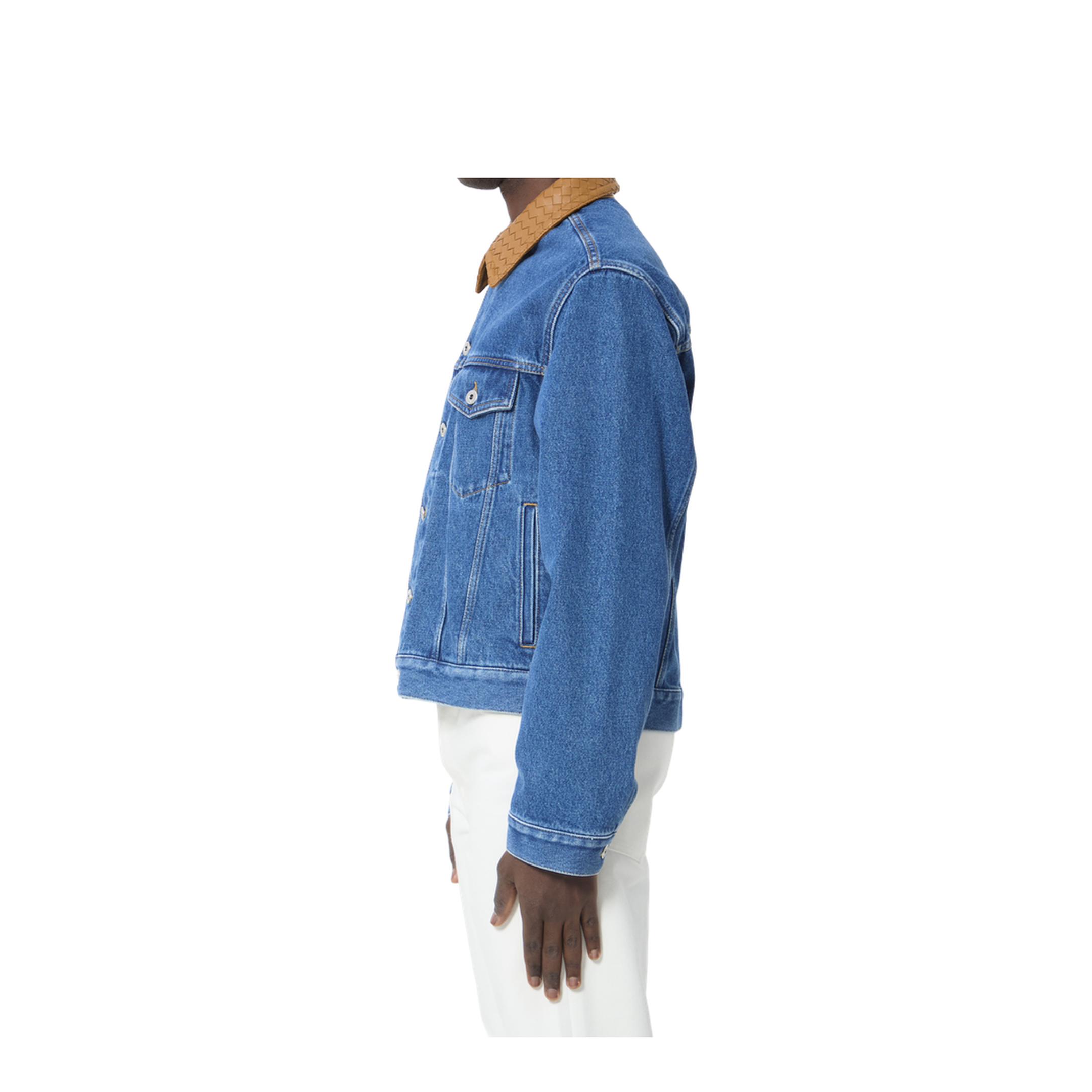 MAYFEYR - Bottega Veneta - Medium Indigo Wash Denim Jacket - 862600V69P04300