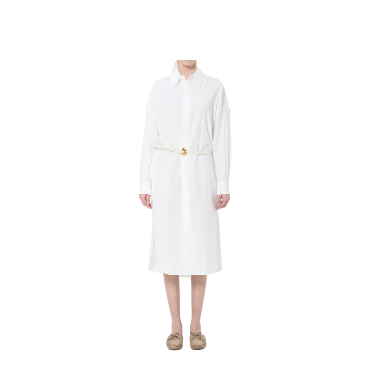 MAYFEYR - The Frankie Shop - Bloom Organic Cotton Shirt Dress - SDFS22061000WHITE