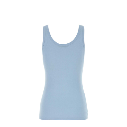 MAYFEYR - Prada - Light Blue Cotton Tank Top - 39576LSWMO14L0F0012