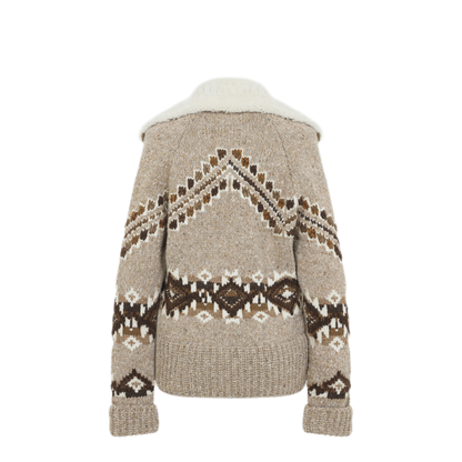 MAYFEYR - Ermanno Scervino - Melange Beige Cardi Coat - D495D307RSHQUBM4901