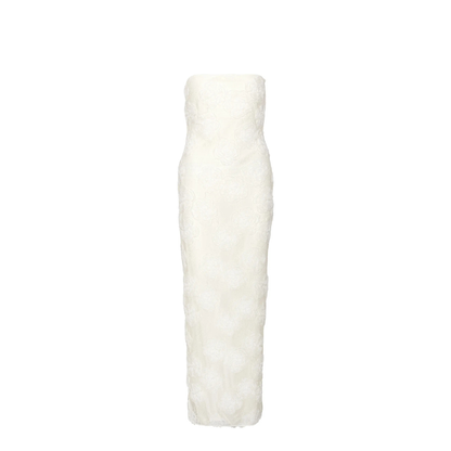 MAYFEYR - Rotate - Flower Mesh Tube Dress - 116298857