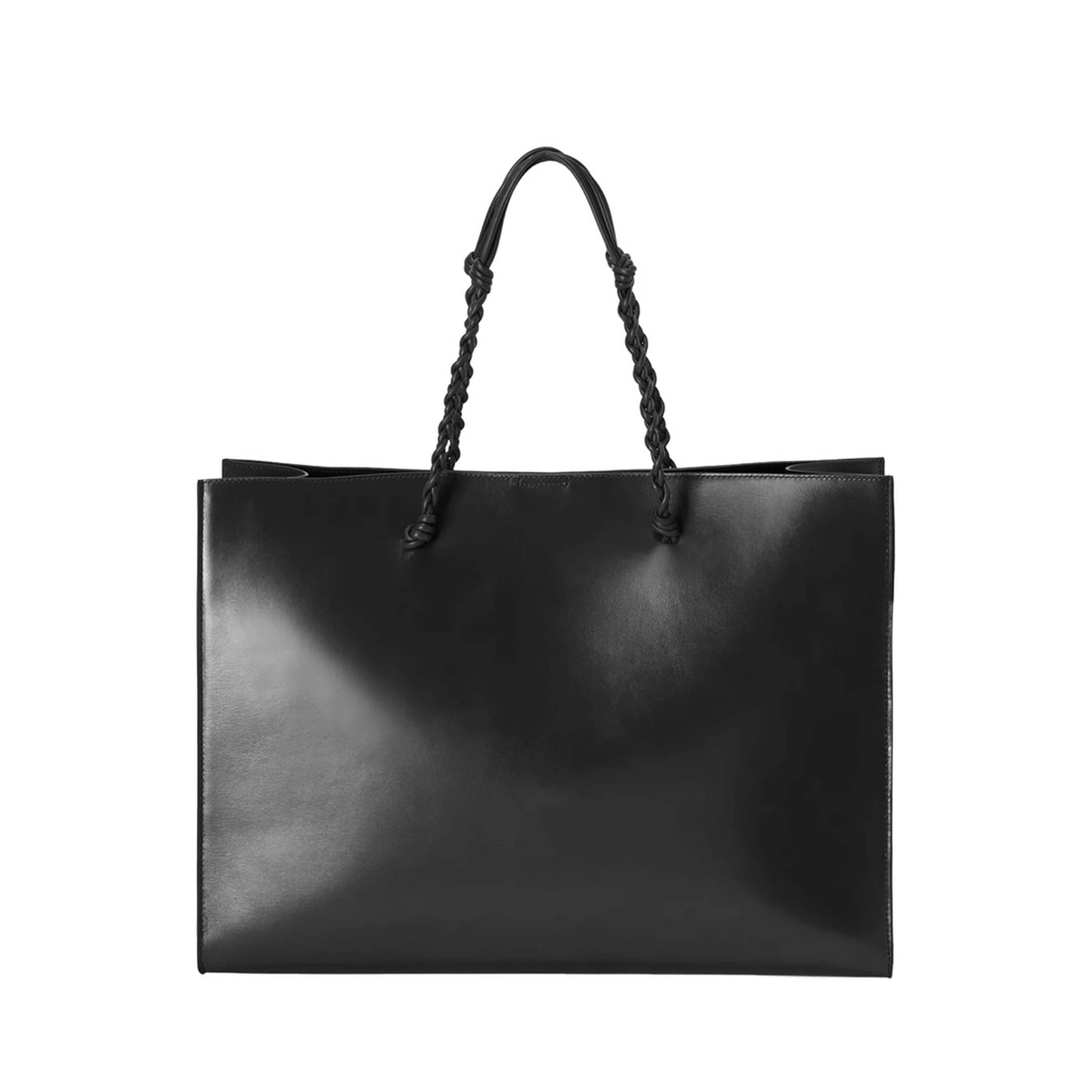 Tangle Tote Bag in Calf Leather - Black