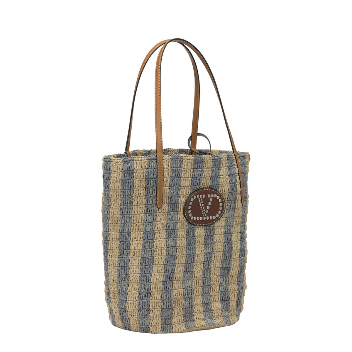 MAYFEYR - Valentino - Vlogo Raffia Medium Shoulder Bag - 8W2B0R37UHKC8C