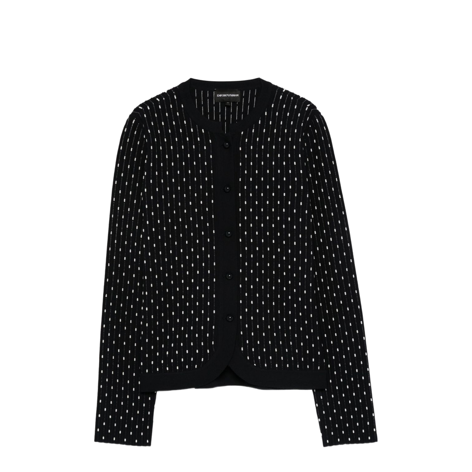Dotted Crewneck Cardigan