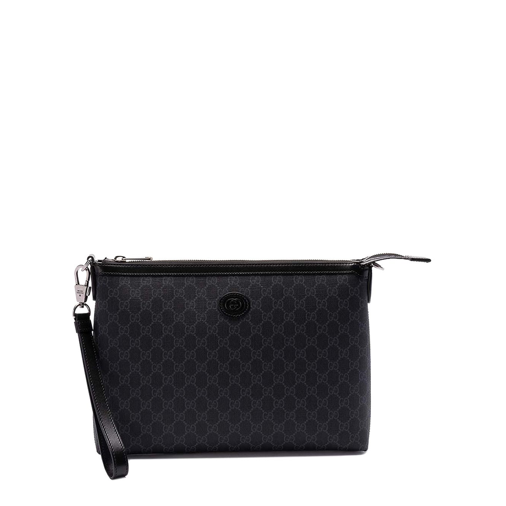 Ophidia Small Leather Pouch - Black