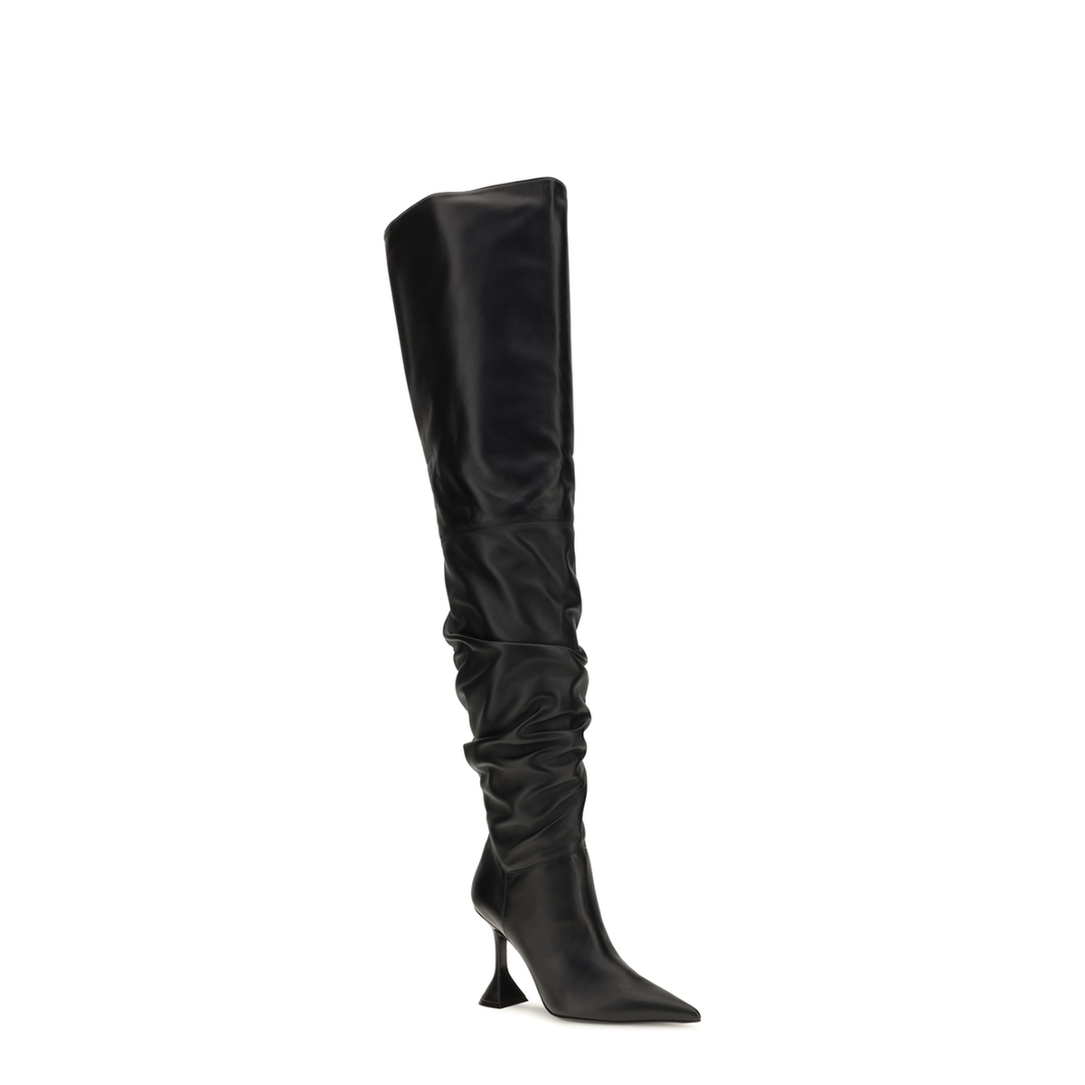 MAYFEYR - Amina Muaddi - Olivia Thigh High Boots - 18S366831OLIBLACKNAPPA