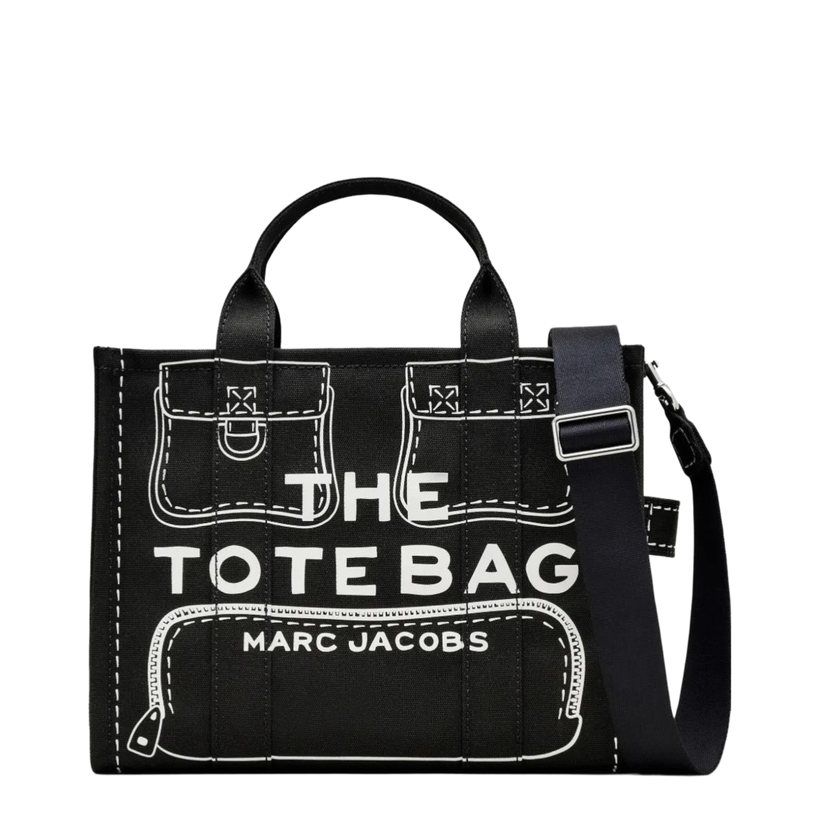 Trompe L'Oeil Cargo Canvas Medium Tote Bag