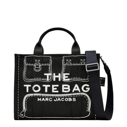 Trompe L'Oeil Cargo Canvas Medium Tote Bag