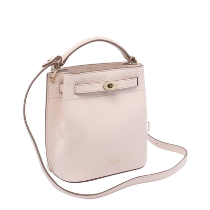 Leather Bucket Bag with Logo