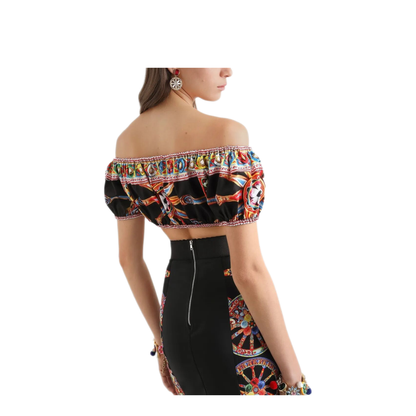 MAYFEYR - Dolce & Gabbana - Top In Popeline Stampato - F755RTGDDTFS9000