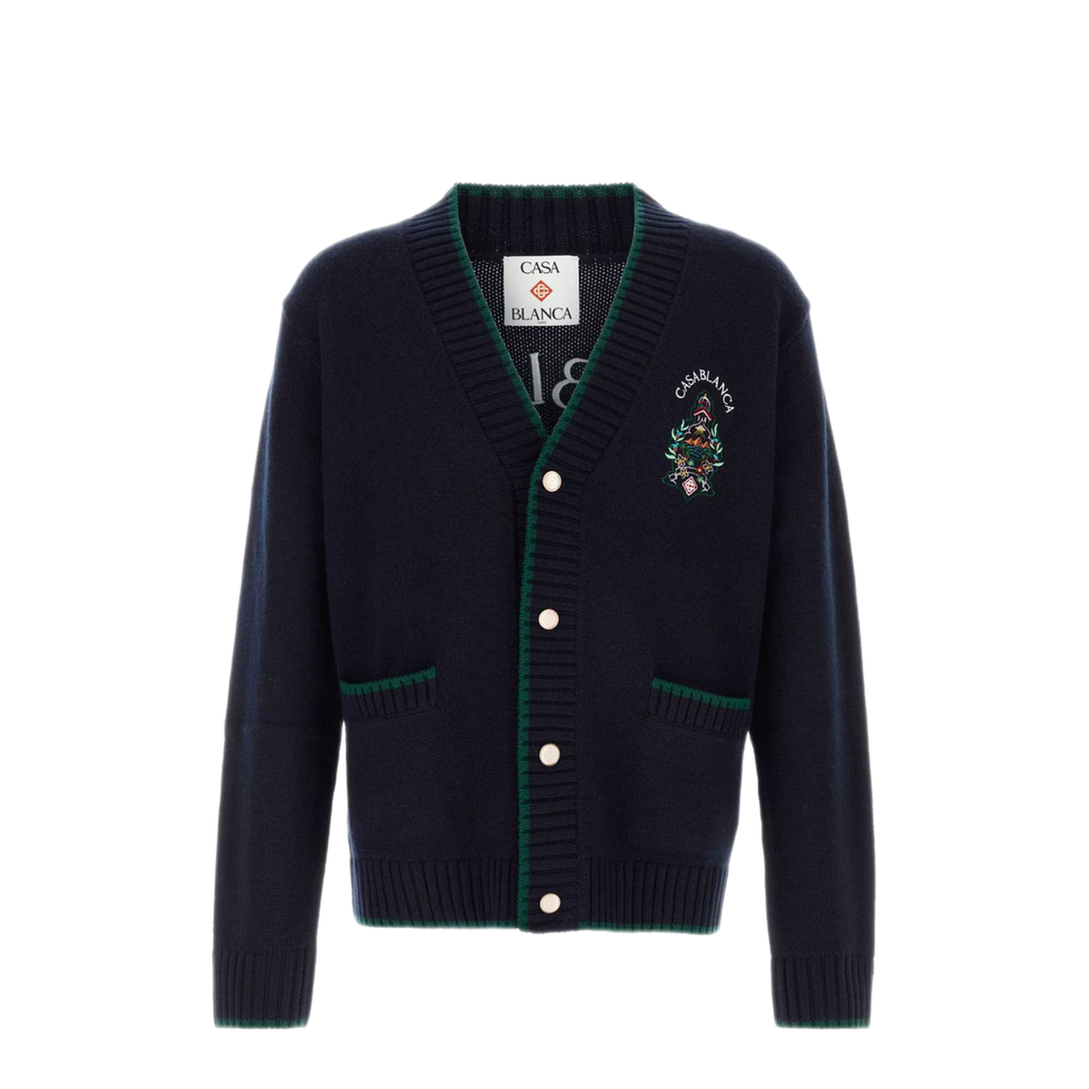 MAYFEYR - Casablanca - Wool Blend Cardigan - UPF26KW142901HOTELEMBLE