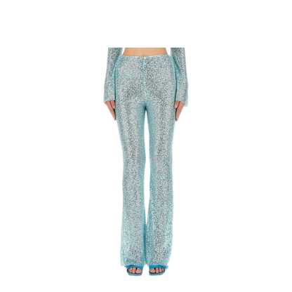 MAYFEYR - Self Portrait - Beaded Pants - PF23195PBLBLUE