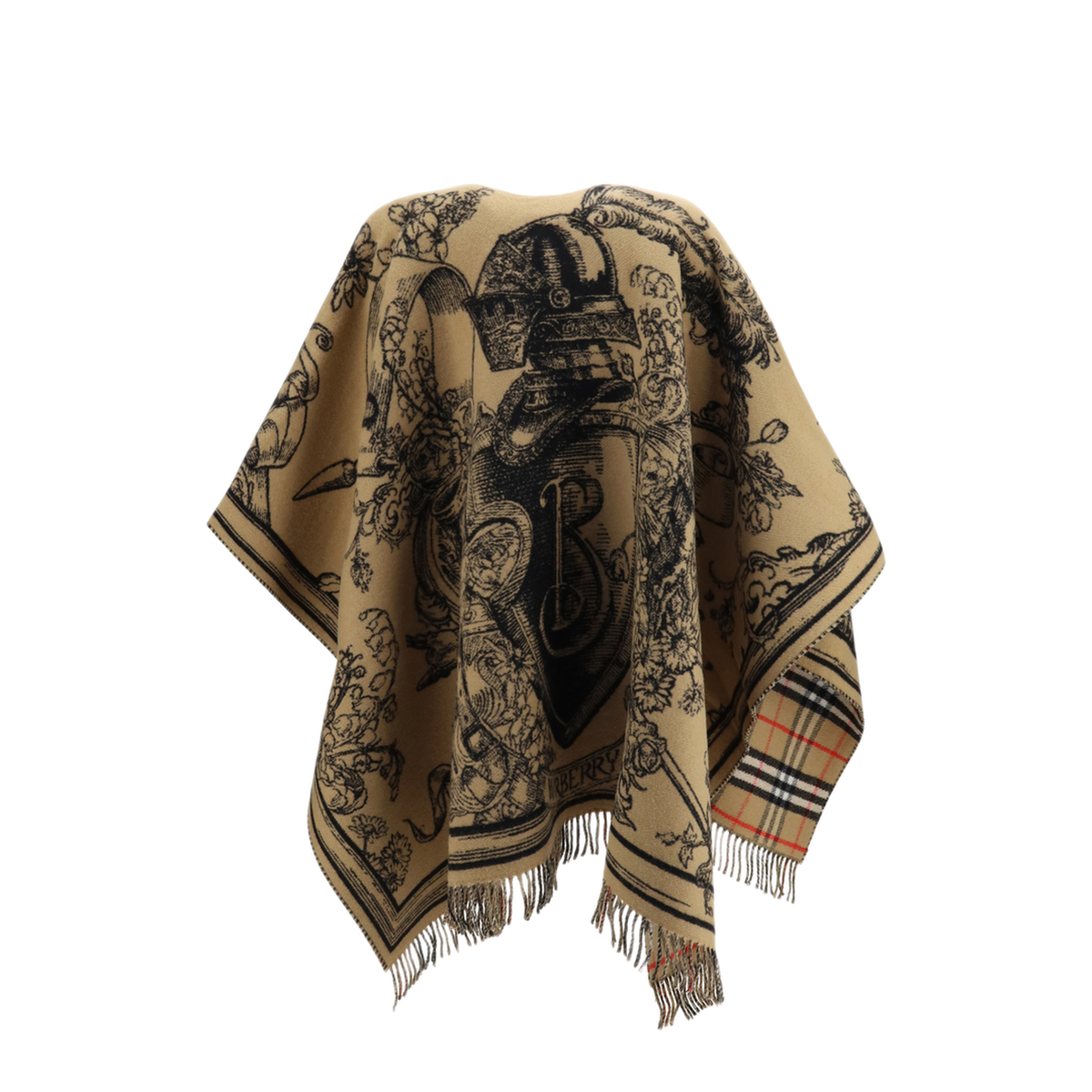 MAYFEYR - Burberry - Wool Knight Motif Cape - 8130447A2021