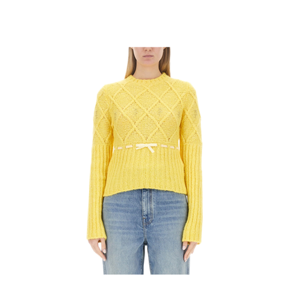MAYFEYR - CORMIO - Wool Jersey Sweater - OMA5YELLOW