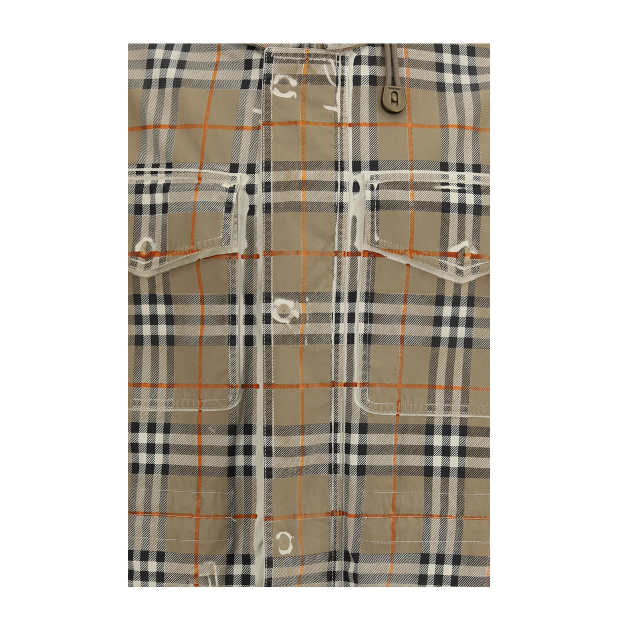 MAYFEYR - Burberry - Gabardine Parka With Faded Check Print - 8126118B7349