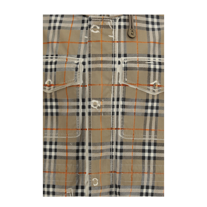 MAYFEYR - Burberry - Gabardine Parka With Faded Check Print - 8126118B7349