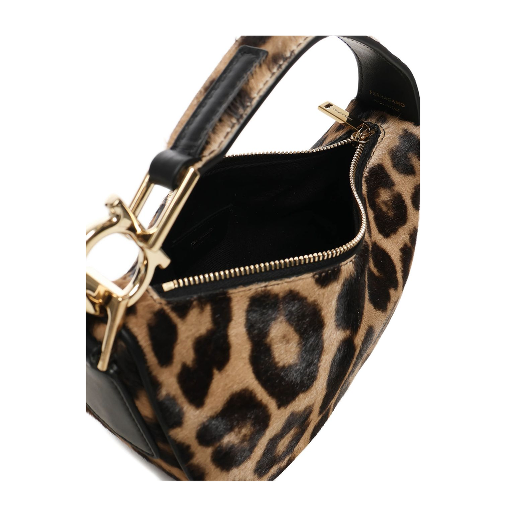 Silk & Nylon Smile Leather Handbag