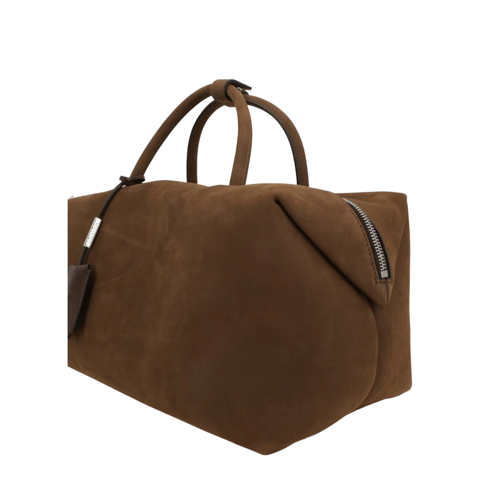 Holdall Large Bowler Bag in Nabuk Brown