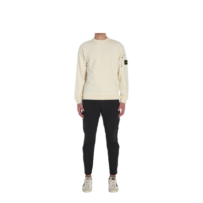 MAYFEYR - Stone Island - Beige Logo Badge Sweatshirt - L1S156100019S0410V0093