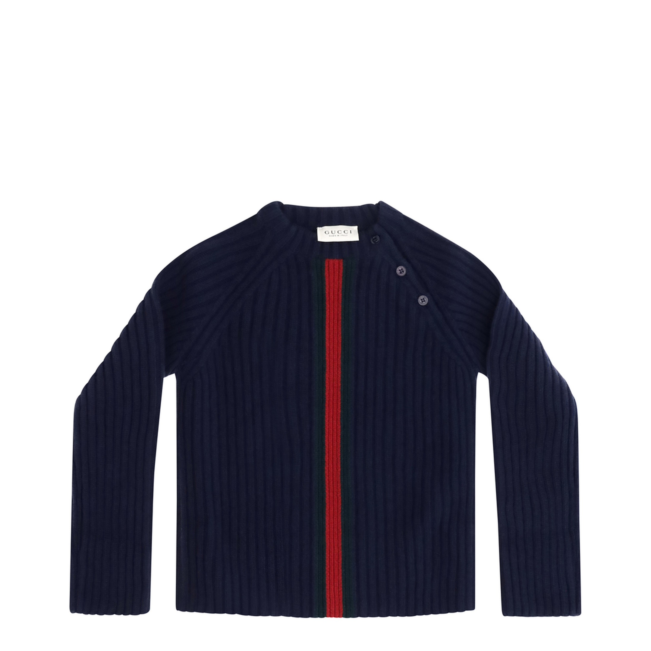 MAYFEYR - Gucci - Web Stripe Wool Sweater - 866182XKFIL